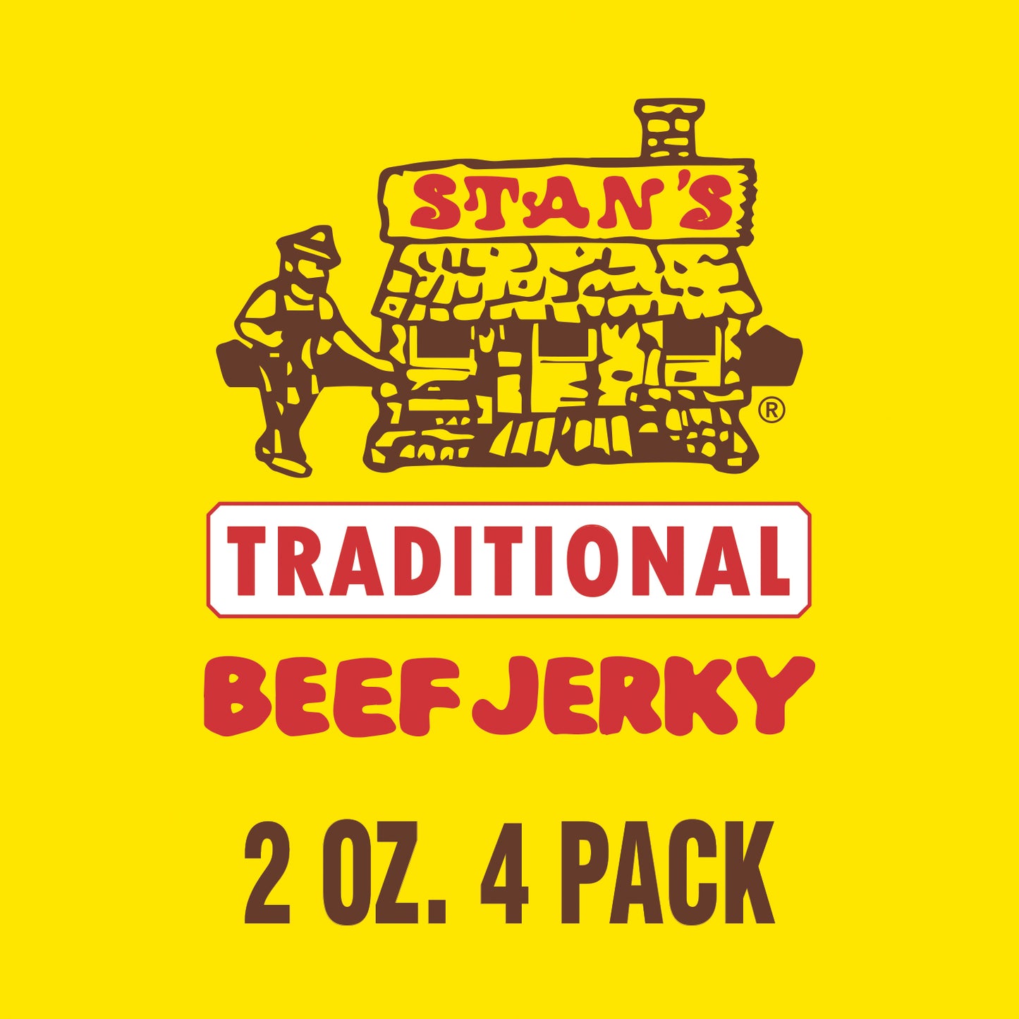 Stan's Beef Jerky BULK - 4 Pack - 2oz Traditional