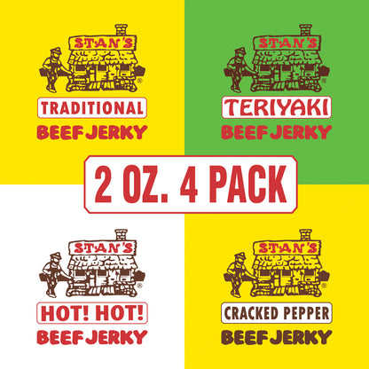Stan's Beef Jerky BULK - 4 Pack - 4 Flavors