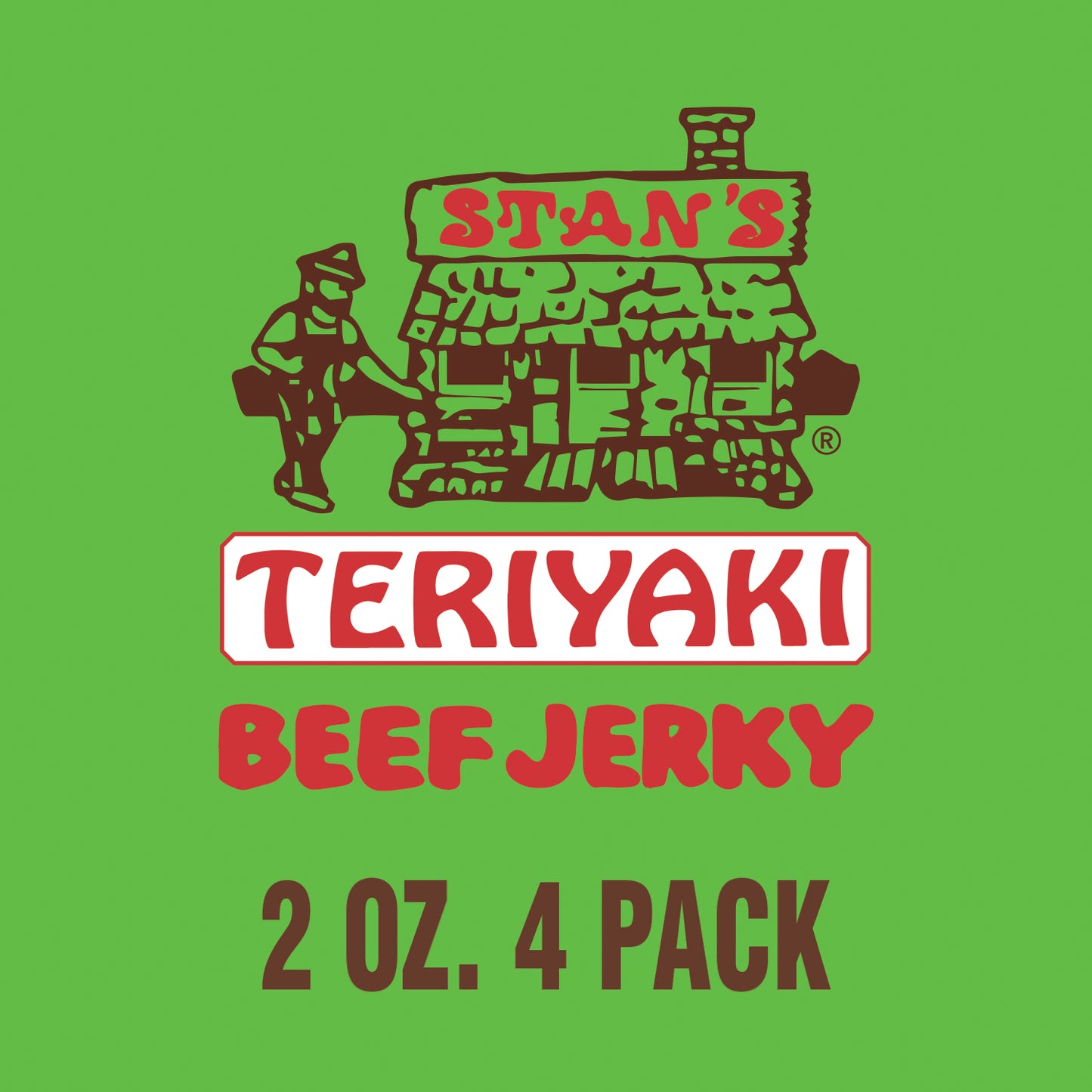 Stan's Beef Jerky BULK - 4 Pack - 2oz Teriyaki