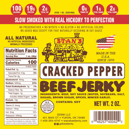 Stan's Beef Jerky BULK - 4 Pack - 4 Flavors