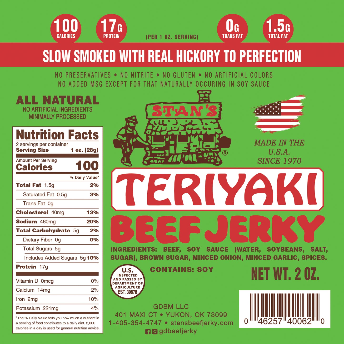 Stan's Beef Jerky BULK - 4 Pack - 4 Flavors