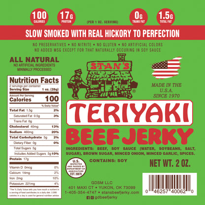 Stan's Beef Jerky BULK - 4 Pack - 4 Flavors